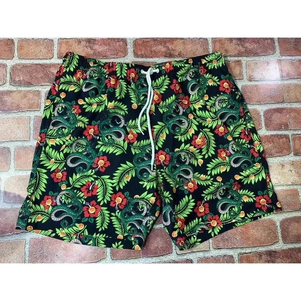 New Mens Dragon Ball Super Swimming Trunks sz Medium
